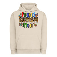 Pigment French Oak proud autism mom design Urban Hoodie - LillyAllenDesigns