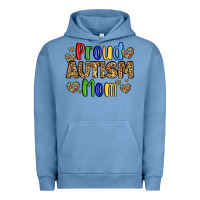 Pigment Pebble Blue proud autism mom design Urban Hoodie - LillyAllenDesigns