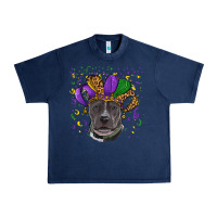 Navy mardi gras pitbull Urban Heavy Tee - RanaPortraitStore