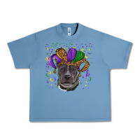 Pebble Blue mardi gras pitbull Urban Heavy Tee - RanaPortraitStore