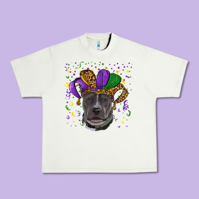 Urban Heavy Tee mardi gras pitbull