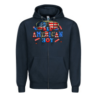 Navy all american boy Zipper Hoodie - AdoDesignShop