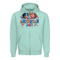 Seafoam all american boy Zipper Hoodie - AdoDesignShop