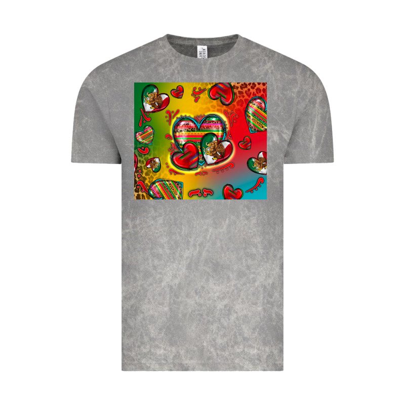 Mexico Hearts Vintage Tee by Zillion Design Studio | Teevron
