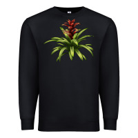 Black Bromeliads Premium Sweatshirt - LillyAllenDesigns