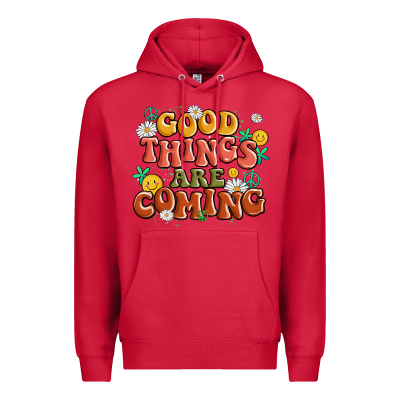 Good Things Are Coming Premium Hoodie by MaliasSmallBusiness | Teevron