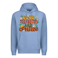 Colony Blue good things are coming Premium Hoodie - MaliasSmallBusiness