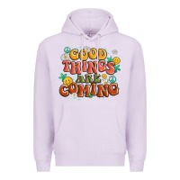 Lilac good things are coming Premium Hoodie - MaliasSmallBusiness