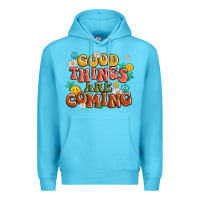 Ocean Blue good things are coming Premium Hoodie - MaliasSmallBusiness