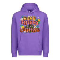 Purple good things are coming Premium Hoodie - MaliasSmallBusiness