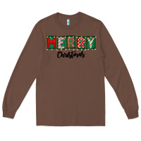 Chestnut Merry Christmas Long Sleeve Tee - CowhideDigitalArt