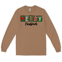 Toasted Coconut Merry Christmas Long Sleeve Tee - CowhideDigitalArt