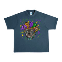 Midnight Navy mardi gras french bulldog Urban Heavy Tee - RanaPortraitStore