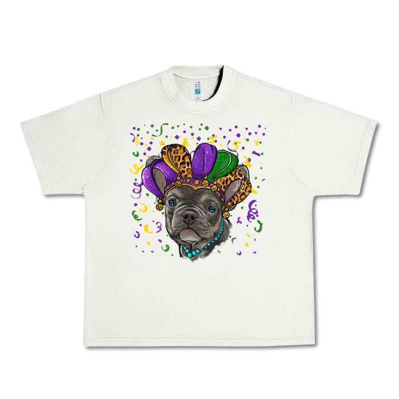 Mardi Gras French Bulldog Urban Heavy Tee by RanaPortraitStore | Teevron