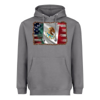 Storm mexico flag and usa flag Heavyweight Hoodie - AdoDesignShop