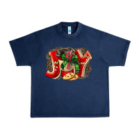 Navy christmas joy coffee Urban Heavy Tee - BarkalooDesign