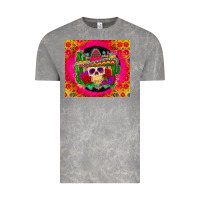 Cloud Rock mexican skull Vintage Tee - Zillion Design Studio