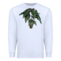 White Amazon Elephant Ear Premium Sweatshirt - LillyAllenDesigns