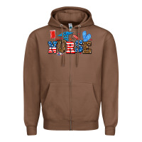 Chestnut usa nurse Zipper Hoodie - AdoDesignShop