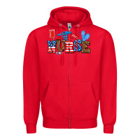Red usa nurse Zipper Hoodie - AdoDesignShop