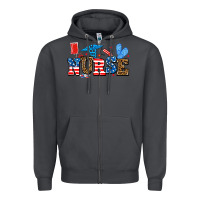 Smoke usa nurse Zipper Hoodie - AdoDesignShop