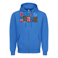 True Royal usa nurse Zipper Hoodie - AdoDesignShop