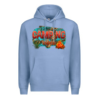Colony Blue camping vibes Premium Hoodie - NancyCooperArtShop