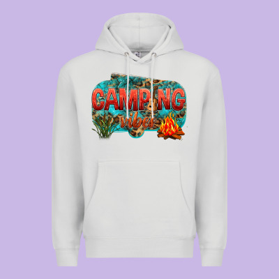 Camping Vibes Premium Hoodie Designed By Nancycooperartshop