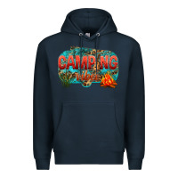 Navy camping vibes Premium Hoodie - NancyCooperArtShop