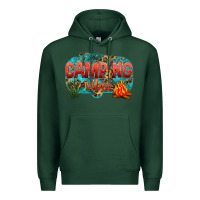 Sports Green camping vibes Premium Hoodie - NancyCooperArtShop