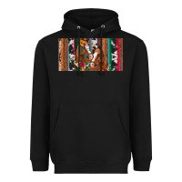 Black western horses gemstone horse cowhide leopard floral background licens Heavyweight Hoodie - Artiststas