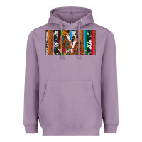 Lavender western horses gemstone horse cowhide leopard floral background licens Heavyweight Hoodie - Artiststas
