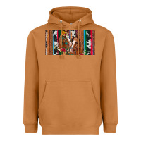 Meerkat western horses gemstone horse cowhide leopard floral background licens Heavyweight Hoodie - Artiststas
