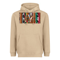 Mushroom western horses gemstone horse cowhide leopard floral background licens Heavyweight Hoodie - Artiststas