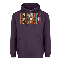 Plum western horses gemstone horse cowhide leopard floral background licens Heavyweight Hoodie - Artiststas