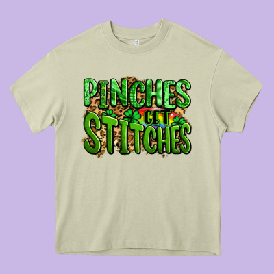 Pinches Get Stitches St Patricks Heavy Core Tee Designed By Lillyallendesigns