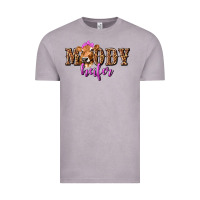 Vintage Zinc moody heifer with leopard tbw Vintage Tee - texasbilliewilder