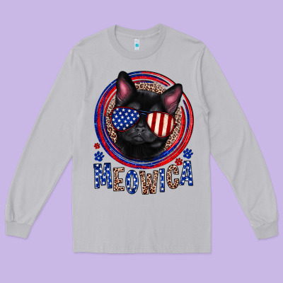 Meowica Long Sleeve Tee Designed By Neo Western