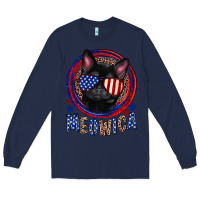 Navy Meowica Long Sleeve Tee - Neo Western
