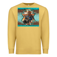 Antique Gold western rodeo bullfighter Aztec leopard turquoise Premium Sweatshirt - BarkalooDesign