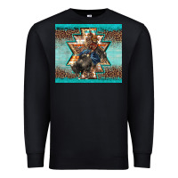 Black western rodeo bullfighter Aztec leopard turquoise Premium Sweatshirt - BarkalooDesign