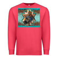 Cardinal western rodeo bullfighter Aztec leopard turquoise Premium Sweatshirt - BarkalooDesign