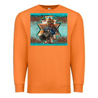 Carrot western rodeo bullfighter Aztec leopard turquoise Premium Sweatshirt - BarkalooDesign