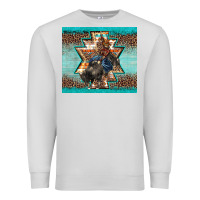 Dove Grey western rodeo bullfighter Aztec leopard turquoise Premium Sweatshirt - BarkalooDesign