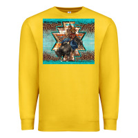 Lemon western rodeo bullfighter Aztec leopard turquoise Premium Sweatshirt - BarkalooDesign