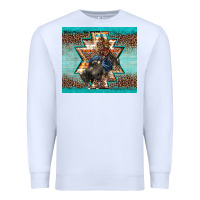 White western rodeo bullfighter Aztec leopard turquoise Premium Sweatshirt - BarkalooDesign