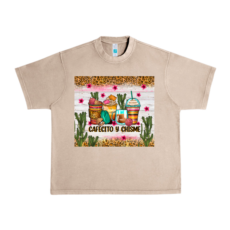Cafecito Y Chisme Coffee Cups Urban Heavy Tee by Zillion Design Studio | Teevron