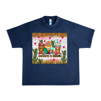 Navy Cafecito y chisme coffee cups Urban Heavy Tee - Zillion Design Studio