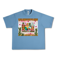 Pebble Blue Cafecito y chisme coffee cups Urban Heavy Tee - Zillion Design Studio