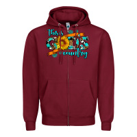Burgundy this is gods country sunflower Zipper Hoodie - AdoDesignShop